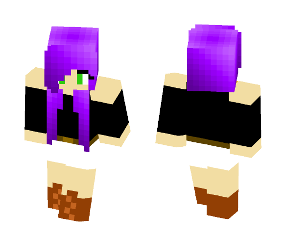 Download Free Purple girl Skin for Minecraft image 1 Purple girl - Girl Minecraft Skins - image 1
