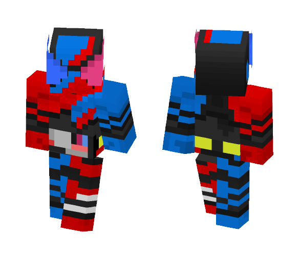 Kamen Rider Build Rabbit Tank Form - Male Minecraft Skins - image 1
