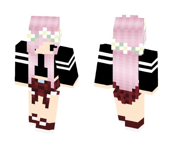 Download Free Cute Chibi Girl ❤️ Skin for Minecraft image 1 Cute Chibi Girl ❤️ - Cute Girls Minecraft Skins - image 1