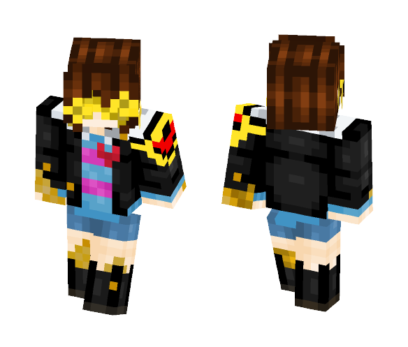 flower fell frisk - Interchangeable Minecraft Skins - image 1
