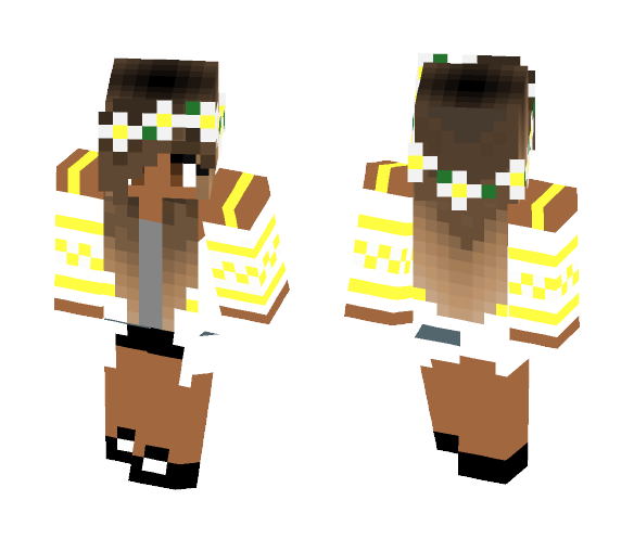 Yellow flower crown ???? - Flower Crown Minecraft Skins - image 1