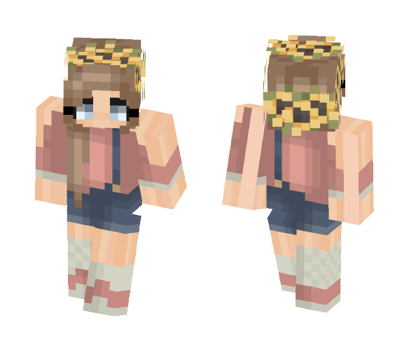 Sunflower girl - Girl Minecraft Skins - image 1
