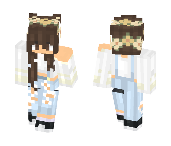 Download Free Cute flower girl ???? Skin for Minecraft image 1 Cute flower girl ???? - Cute Girls Minecraft Skins - image 1