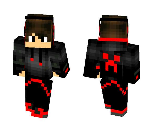 Red Creeper Boy - Boy Minecraft Skins - image 1