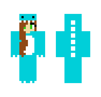 Blue girl -Dinosaur Onesie