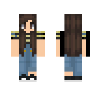 Overalls and yellow / black crop