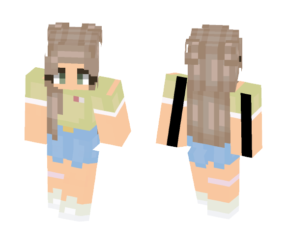 Lime shirt - Female Minecraft Skins - image 1