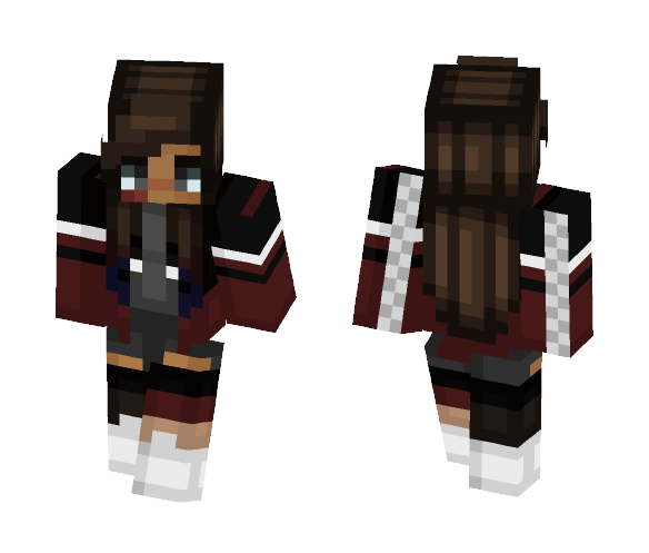 Download Free A Playlist's Vibe ~FliesAway Skin for Minecraft image 1 A Playlist's Vibe ~FliesAway - Female Minecraft Skins - image 1