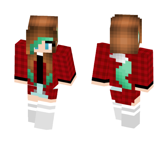 ☾ Aphmau Werewolf casual *OC* ☽ - Female Minecraft Skins - image 1