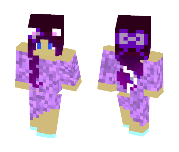 Winter Cat Girl- January - Cat Minecraft Skins - image 1