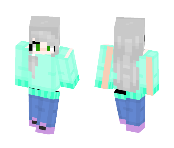 Mid night in winter - Female Minecraft Skins - image 1