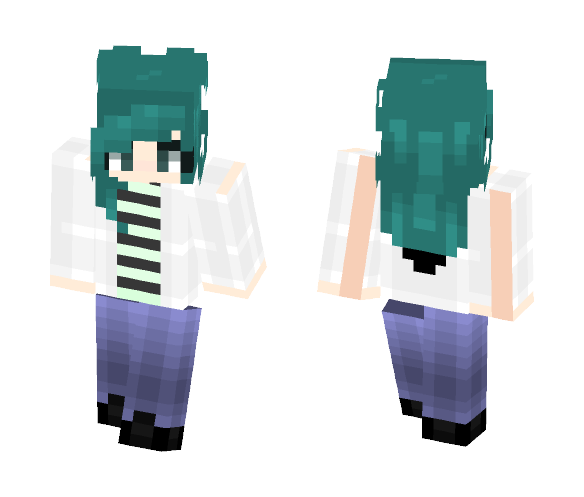 Teal - Female Minecraft Skins - image 1
