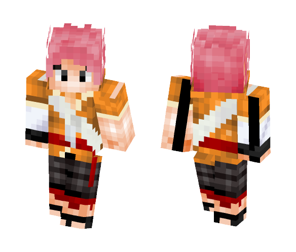 Natsu Dragneel Dragon Cry - Male Minecraft Skins - image 1