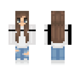 white sweater - Female Minecraft Skins - image 2
