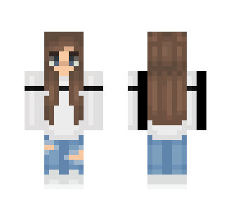 white sweater