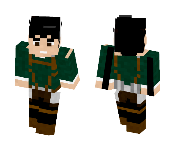 Download Free Bertolt hoover | AOT Skin for Minecraft image 1 Bertolt hoover | AOT - Male Minecraft Skins - image 1