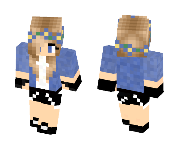 ★ вℓυє gяαу gιяℓ ★ - Female Minecraft Skins - image 1