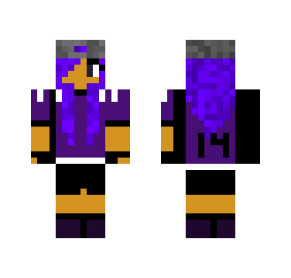 cool purple soccer girl