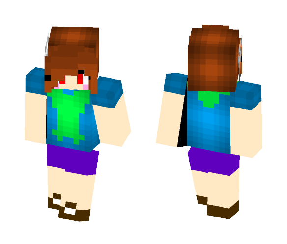 TrashTale Chara - Male Minecraft Skins - image 1