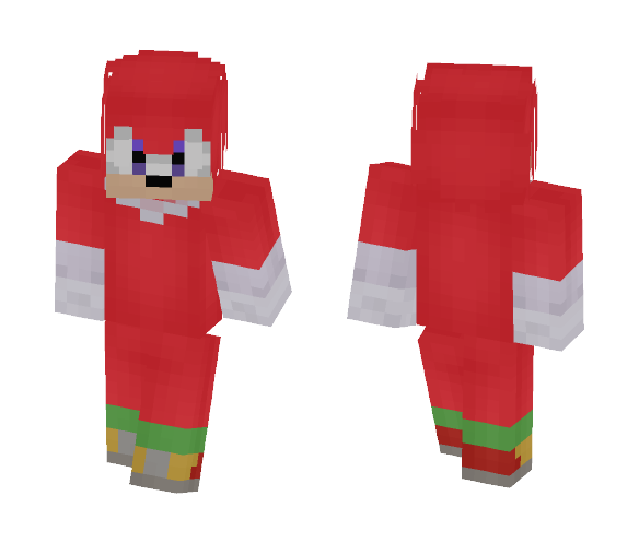 Knuckles the Hedgehog - Male Minecraft Skins - image 1