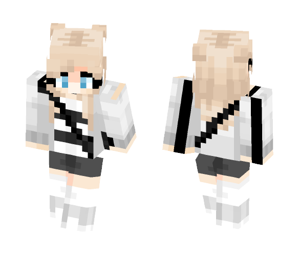 Black and White - Female Minecraft Skins - image 1