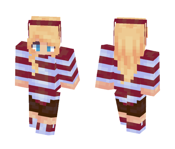 Red Sweater - Female Minecraft Skins - image 1