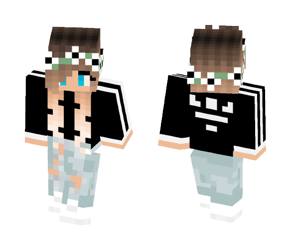 Download Free Adidas Girl Skin for Minecraft image 1 Adidas Girl - Girl Minecraft Skins - image 1