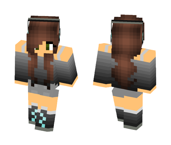 Download Free Gamer Girl Skin for Minecraft image 1 Gamer Girl - Girl Minecraft Skins - image 1