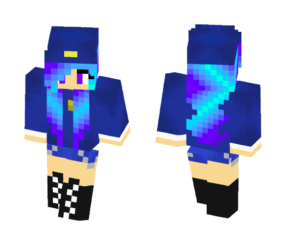 Galaxy Night Guard - Female Minecraft Skins - image 1