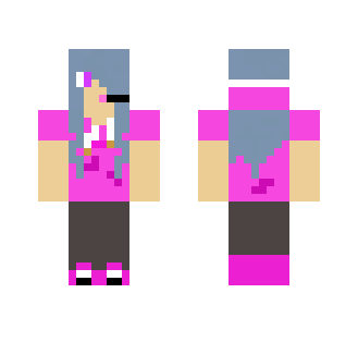 Female Gamer With Pink Hoodie