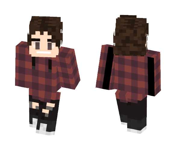 Download Free The boy with da hair of Jon snow Skin for Minecraft image 1 The boy with da hair of Jon snow - Boy Minecraft Skins - image 1