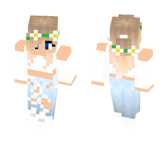 Download Free Cute Blonde Girl Skin for Minecraft image 1 Cute Blonde Girl - Cute Girls Minecraft Skins - image 1