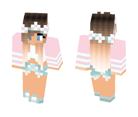 Download Free Cute Blonde Girl Skin for Minecraft image 1 Cute Blonde Girl - Cute Girls Minecraft Skins - image 1