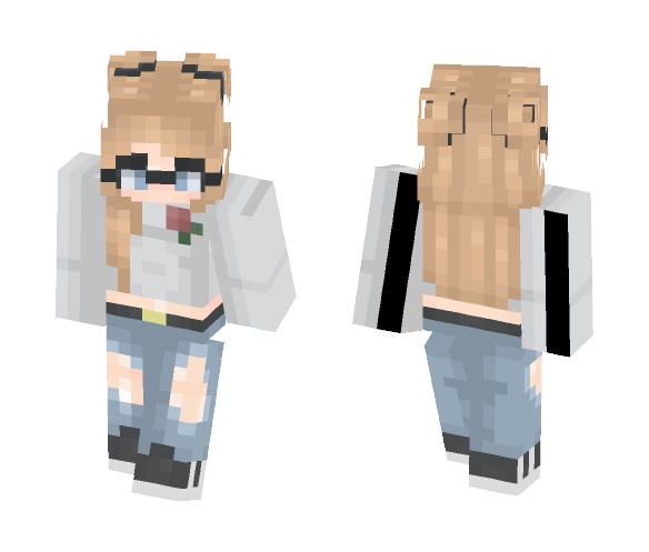 basic nerd - Female Minecraft Skins - image 1