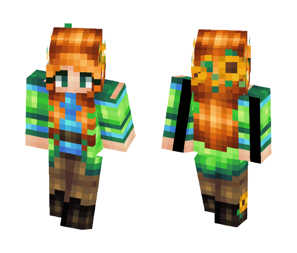 Summer Sunflowers - Female Minecraft Skins - image 1