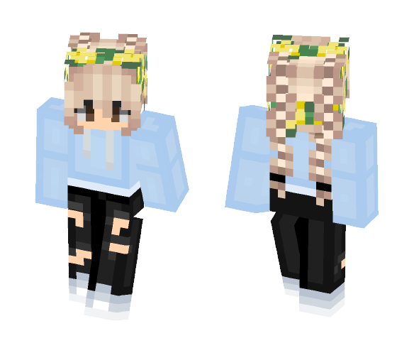 Daisy Flower Girl - Girl Minecraft Skins - image 1