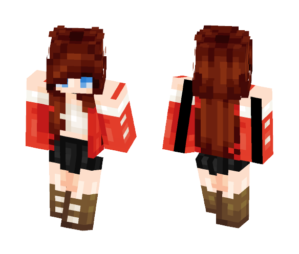 Pixel || Book worm - Female Minecraft Skins - image 1