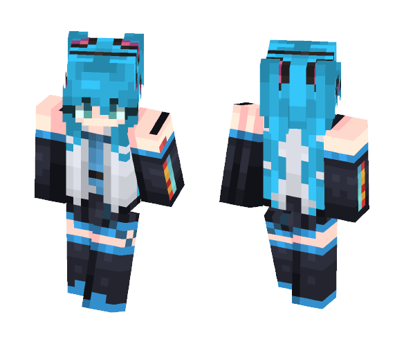 Hatsune Miku - Female Minecraft Skins - image 1