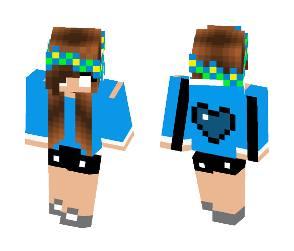 herobrine girl - Girl Minecraft Skins - image 1