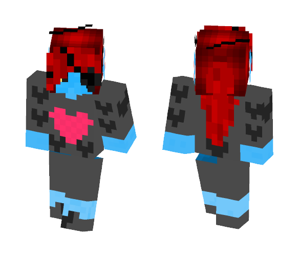 AloneTale Undyne W/ Armor - Male Minecraft Skins - image 1