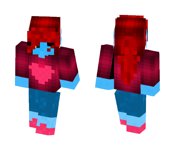 AloneTale Undyne •No EyePatch• - Male Minecraft Skins - image 1