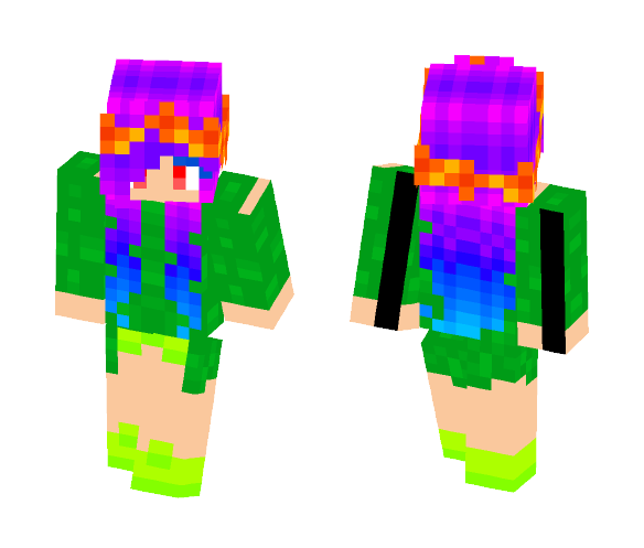 Download Free Adventure Girl Skin for Minecraft image 1 Adventure Girl - Girl Minecraft Skins - image 1