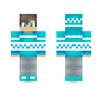 Ami // Cute Blue Winter Boy - Boy Minecraft Skins - image 2