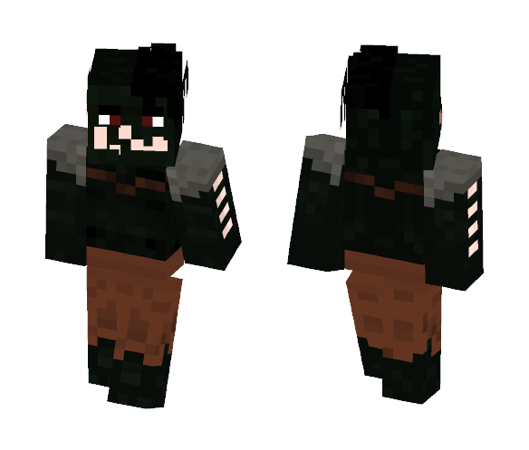 Dark Green Orc pierced - Male Minecraft Skins - image 1