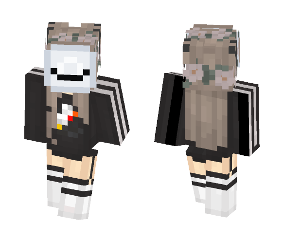 Download Free Mask~Female Girl Skin for Minecraft image 1 Mask~Female Girl - Girl Minecraft Skins - image 1