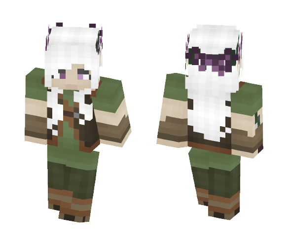 Cheza's Flower Crown & Vest - Flower Crown Minecraft Skins - image 1