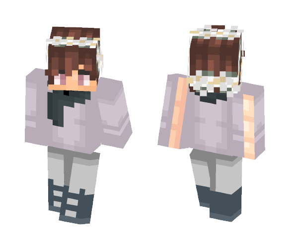 Goth flowers || Grotty - Male Minecraft Skins - image 1