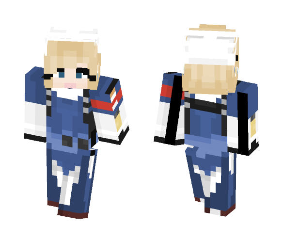 Medic Ziegler Skin (Requested) - Female Minecraft Skins - image 1