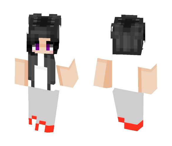 Download Free Female skin template Skin for Minecraft image 1 Female skin template - Female Minecraft Skins - image 1