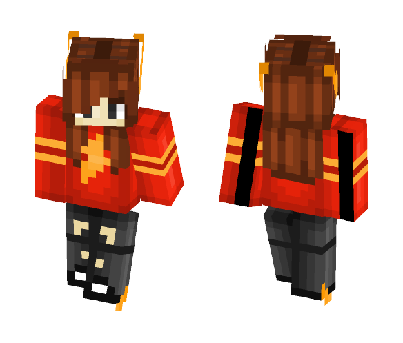 Flash girl - Girl Minecraft Skins - image 1